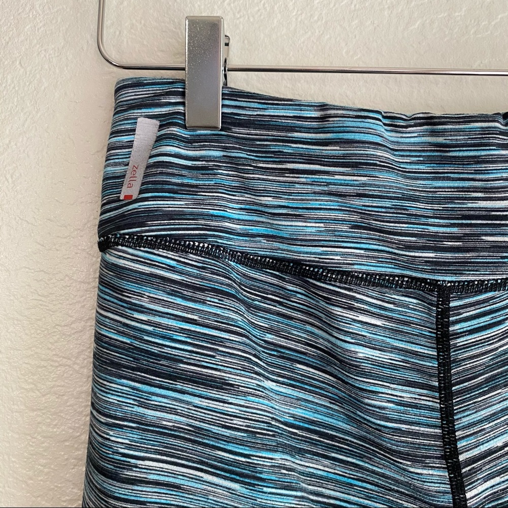 ZELLA blue marled space dye leggings SMALL